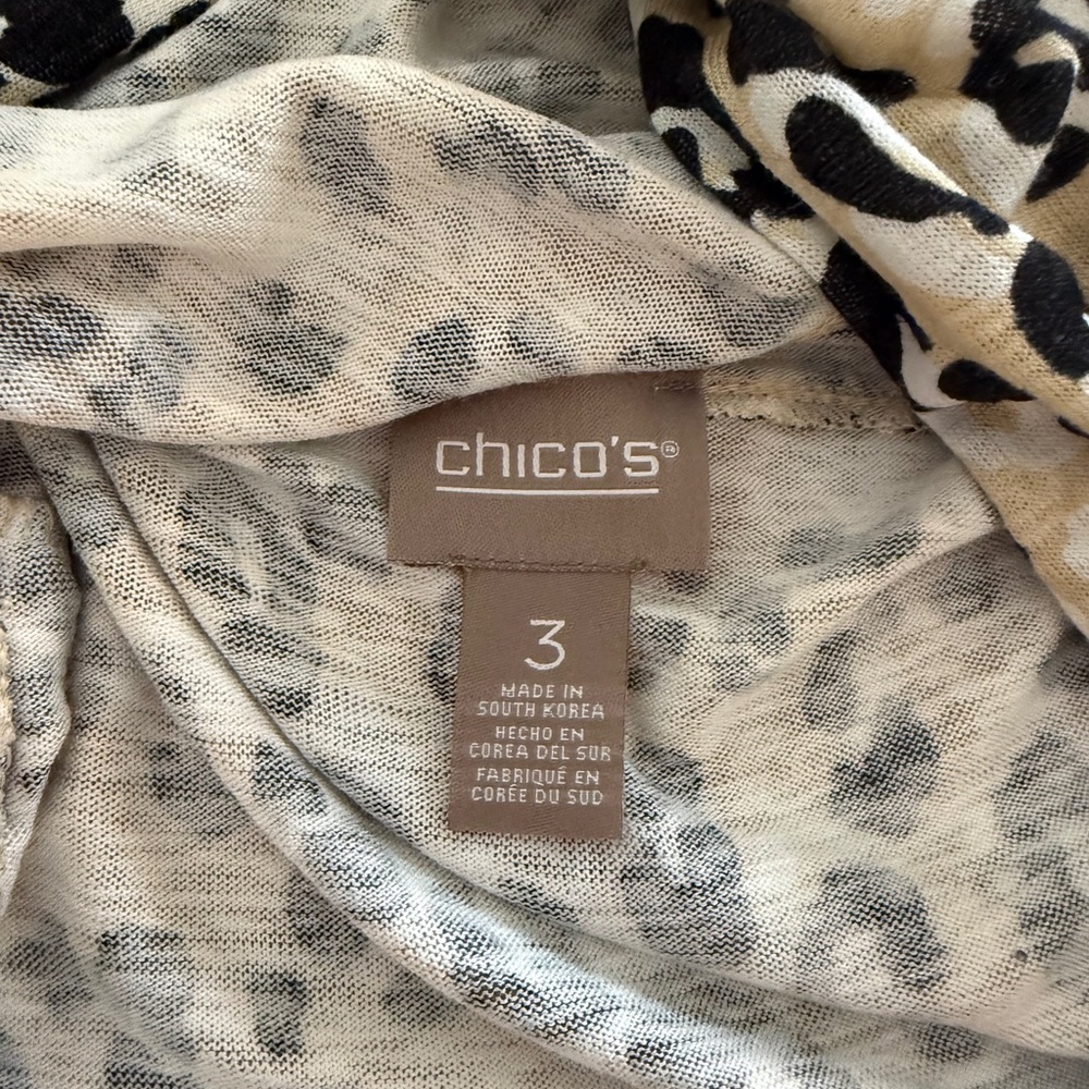 Chico’s Supremely Soft Hooded Knit top SZ 3/XL - Picture 3 of 8